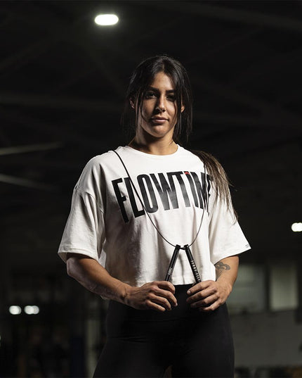 Camiseta Chica Crop Top Flowtime - COREX SPORT FITNESS