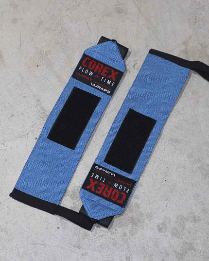 Muñequeras Elásticas Azul - COREX SPORT FITNESS