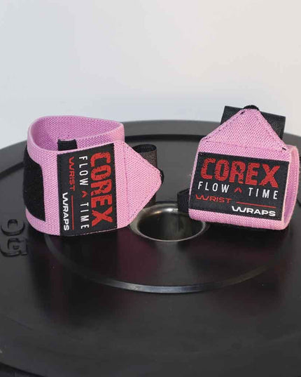 Muñequeras Elásticas Rosa - COREX SPORT FITNESS