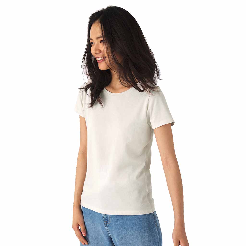 T-SHIRT RAGAZZA ORGANICA 145 (STAMPA SUL PETTO E SUL RETRO)