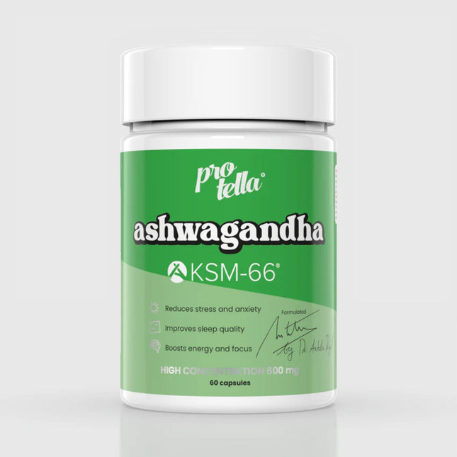 Ashwagandha KSM-66® 600 mg – 60 Cápsulas (by Dr. Antelm Pujol | Protella®)