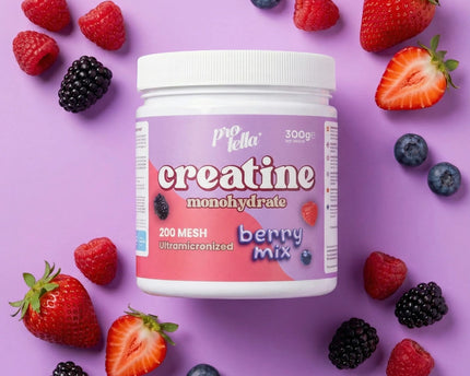 Creatina Mesh 200 Berry Mix 300g – Protella