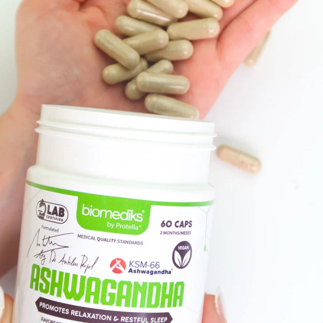 Ashwagandha KSM-66® 600 mg – 60 Cápsulas (by Dr. Antelm Pujol | Protella®)