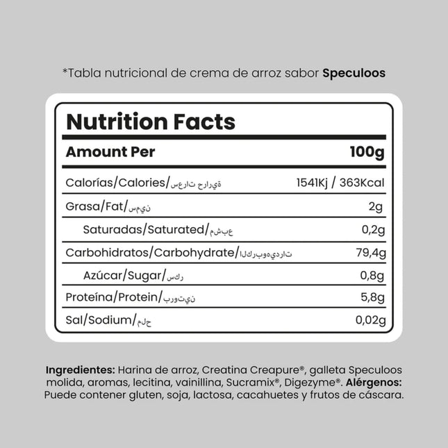 Crema de Arroz Speculoos 500g – Protella®