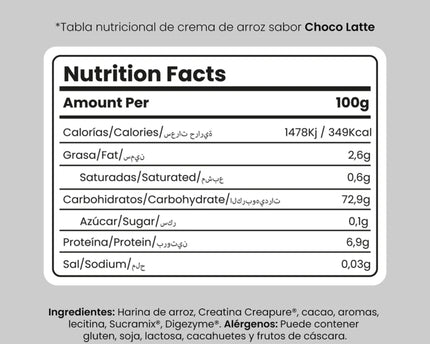 Crema de Arroz Choco Latte 500g – Protella®