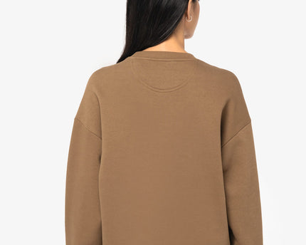 Sudadera ecorresponsable cuello redondo oversize unisex