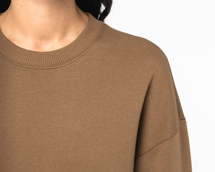 Sudadera ecorresponsable cuello redondo oversize unisex