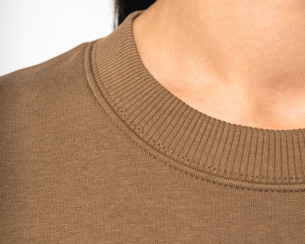 Sudadera ecorresponsable cuello redondo oversize unisex