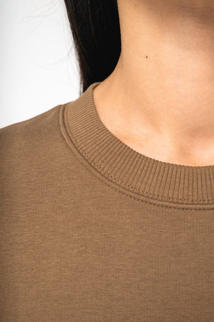 Sudadera ecorresponsable cuello redondo oversize unisex