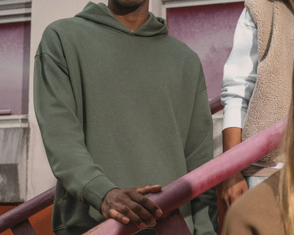 Sudadera ecorresponsable con capucha oversize unisex