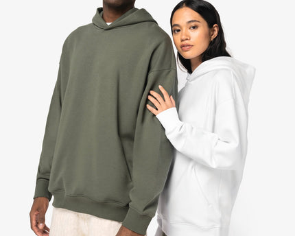Sudadera ecorresponsable con capucha oversize unisex