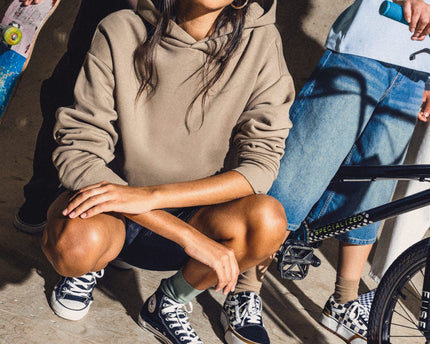 Sudadera ecorresponsable con capucha oversize unisex