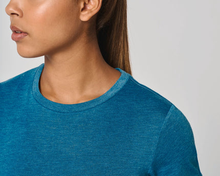 Camiseta crop triblend mujer