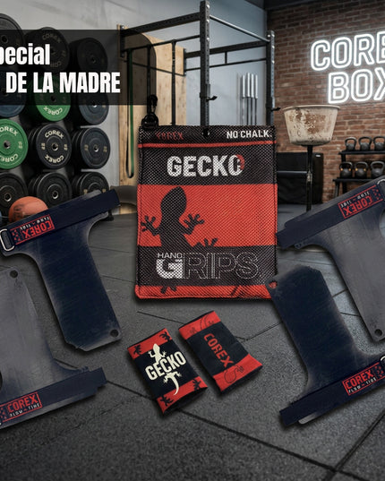 Pack GECKO Especial Día de la Madre | 2 pares calleras sin magnesio + bolsa + muñequeras