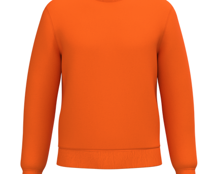 Sudadera cuello redondo unisex - Orange