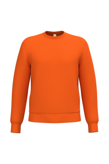 Sudadera cuello redondo unisex - Orange