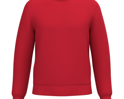 Sudadera cuello redondo unisex - Red