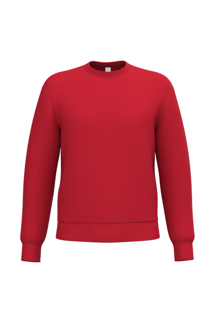 Sudadera cuello redondo unisex - Red