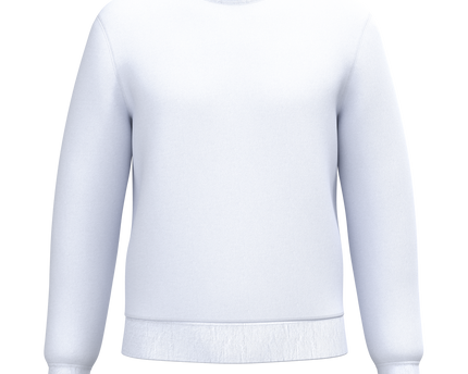 Sudadera cuello redondo unisex - White