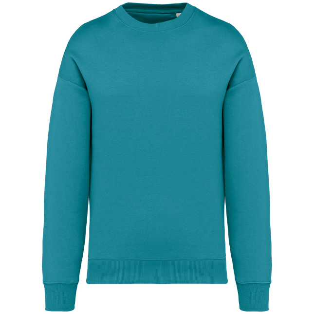 Sudadera ecorresponsable cuello redondo oversize unisex - Adriatic Blue