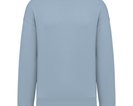 Sudadera ecorresponsable cuello redondo oversize unisex - Aquamarine