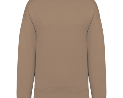 Sudadera ecorresponsable cuello redondo oversize unisex - Driftwood