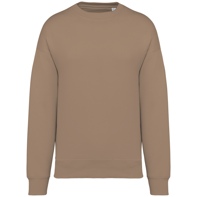 Sudadera ecorresponsable cuello redondo oversize unisex - Driftwood