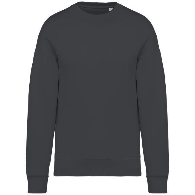 Sudadera ecorresponsable cuello redondo oversize unisex - Iron Grey