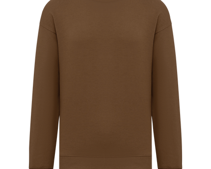 Sudadera ecorresponsable cuello redondo oversize unisex - Toffee