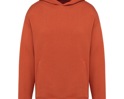 Sudadera ecorresponsable con capucha oversize unisex - Burnt Brick