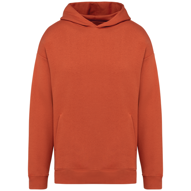 Sudadera ecorresponsable con capucha oversize unisex - Burnt Brick