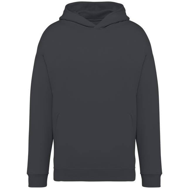 Sudadera ecorresponsable con capucha oversize unisex - Iron Grey