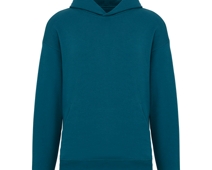 Sudadera ecorresponsable con capucha oversize unisex - Peacock Green