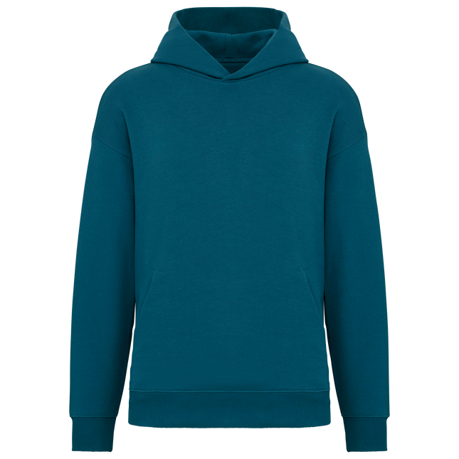 Sudadera ecorresponsable con capucha oversize unisex - Peacock Green