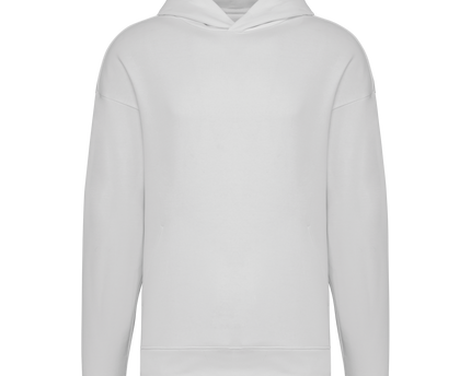 Sudadera ecorresponsable con capucha oversize unisex - White