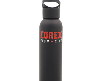 Botella De 600 Ml. En Aluminio Mate Negro - COREX SPORT FITNESS