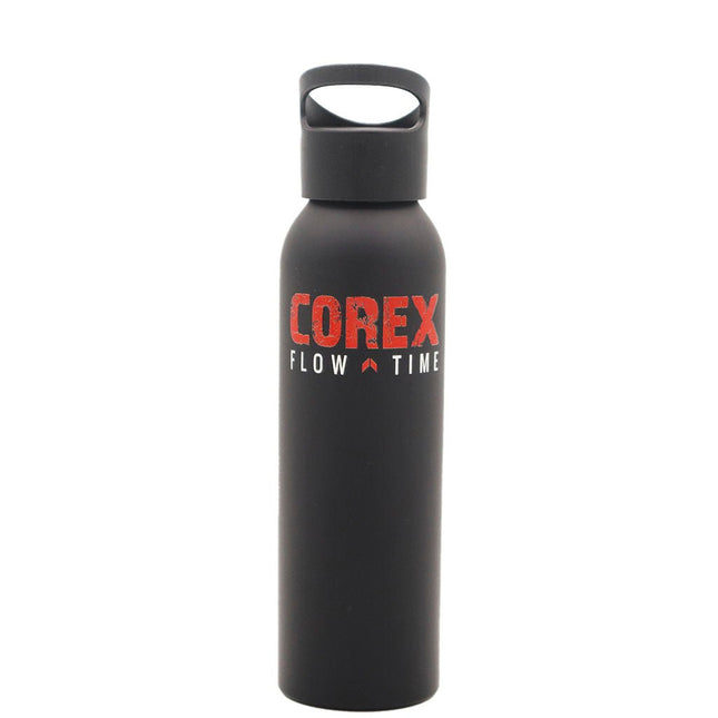 Botella De 600 Ml. En Aluminio Mate Negro - COREX SPORT FITNESS