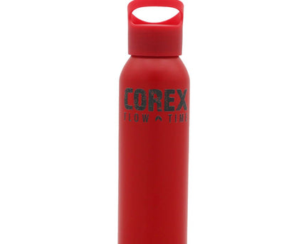 Botella De 600 Ml. En Aluminio Mate Rojo - COREX SPORT FITNESS