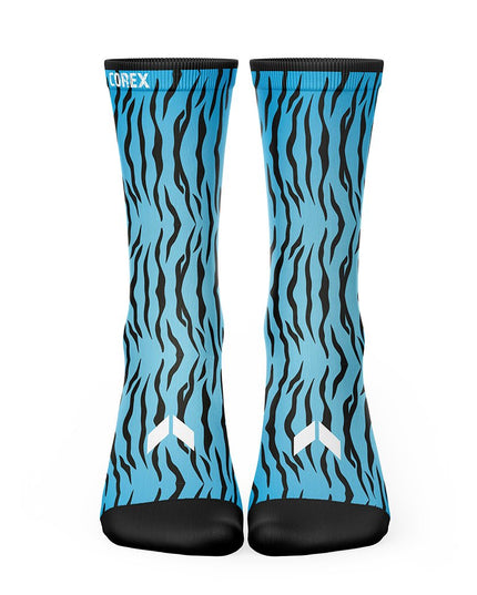 Calcetines Animal Cebra Azul - COREX SPORT FITNESS