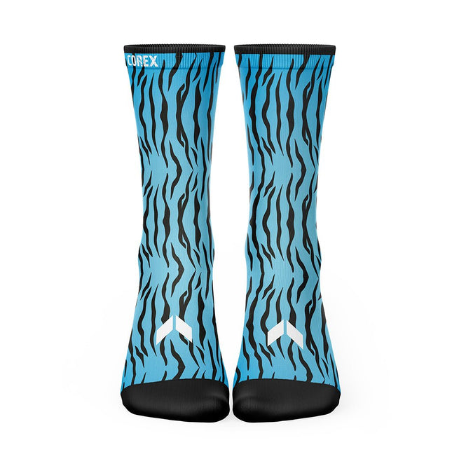 Calcetines Animal Cebra Azul - COREX SPORT FITNESS