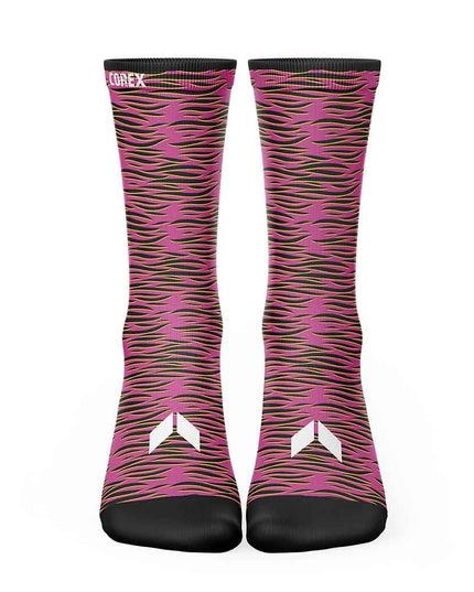 Calcetines Animal Cebra Fucsia - COREX SPORT FITNESS