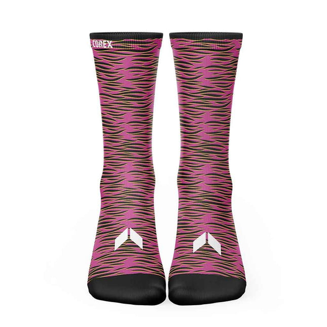 Calcetines Animal Cebra Fucsia - COREX SPORT FITNESS