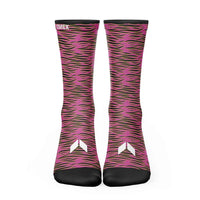 Calcetines Animal Cebra Fucsia