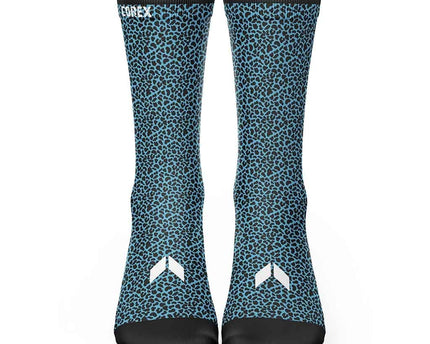 Calcetines Animal Leopardo Azul - COREX SPORT FITNESS