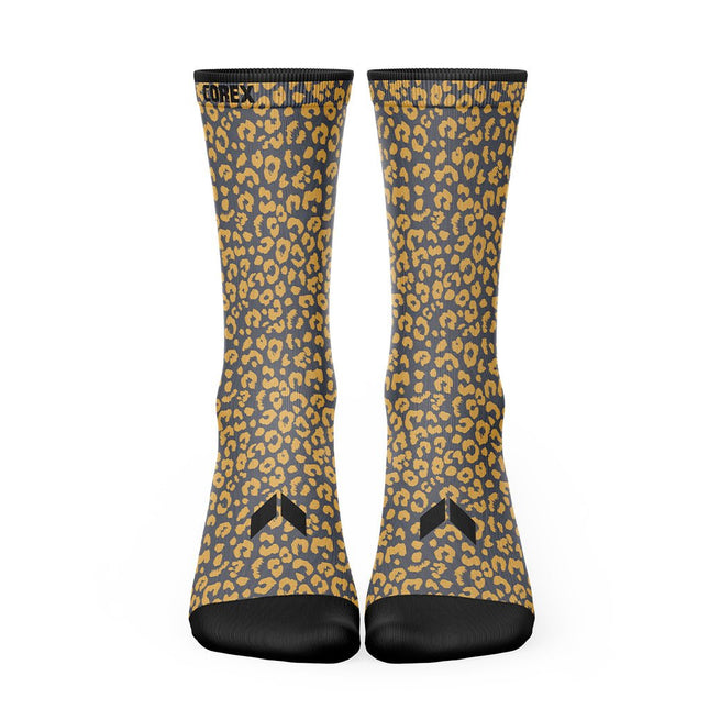 Calcetines Animal Leopardo Mostaza - COREX SPORT FITNESS