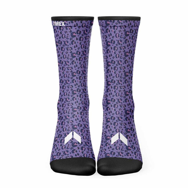 Calcetines Animal Leopardo Violeta - COREX SPORT FITNESS