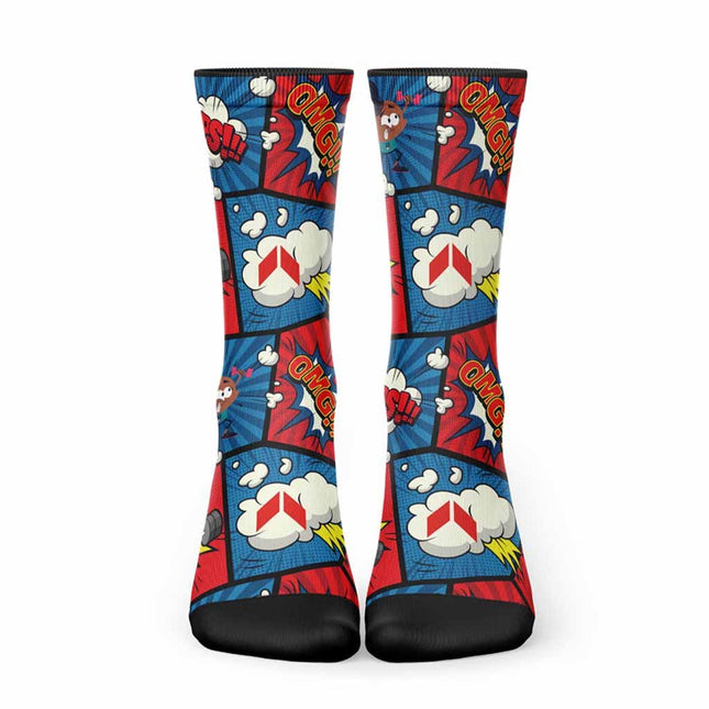 Calcetines Comic Azul - Rojo - COREX SPORT FITNESS