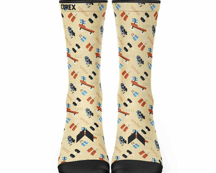Calcetines Fitness Beige - COREX SPORT FITNESS