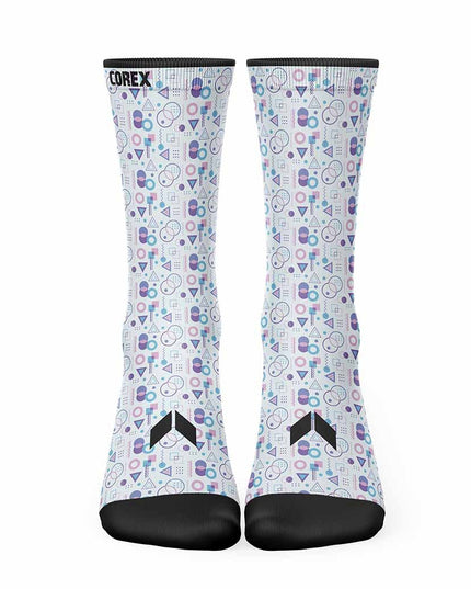 Calcetines Geometric Blanco - COREX SPORT FITNESS