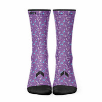 Calcetines Geometric Violeta